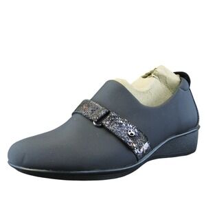 Revere‎  Women Clog Shoes Size 39 Medium Black Fabric Slip On